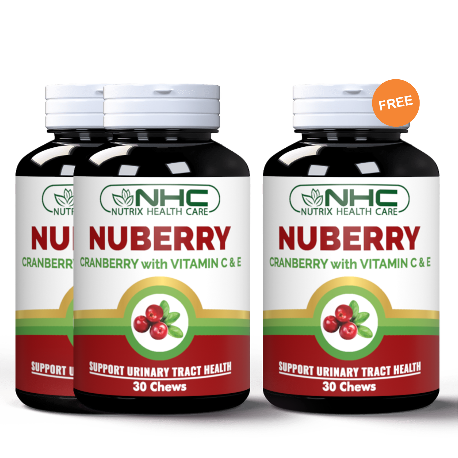 2 Nuberry + 1 Nuberry Free
